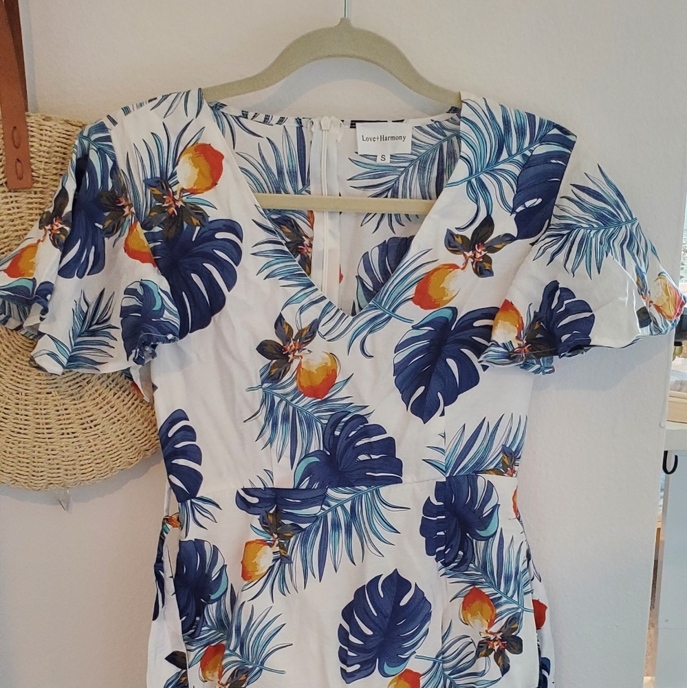 Gorgeous floral mini ruffle dress